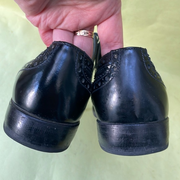 Vintage black Dolce & Gabbana all leather loafers